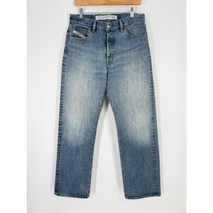 EUC Diesel Industry Kratt Men's Blue Denim Jeans Button Fly Straight Leg Size 32